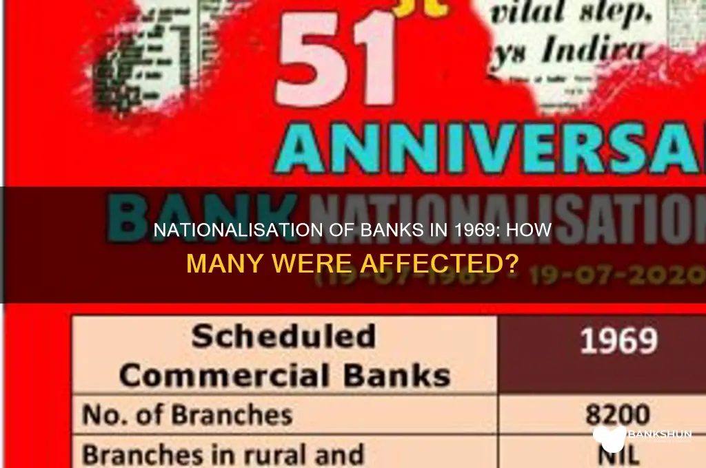 how many banks are nationalised in 1969