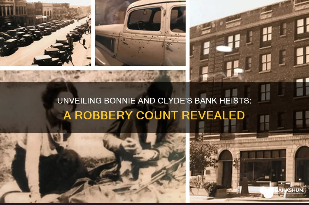 how many banks bonnie and clyde robbed
