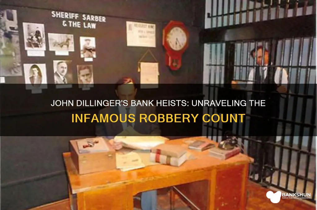 how many banks did john dillinger robbed