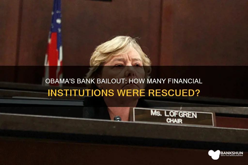 how many banks did obama bail out