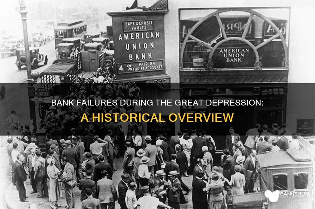 how many banks failed during great depression