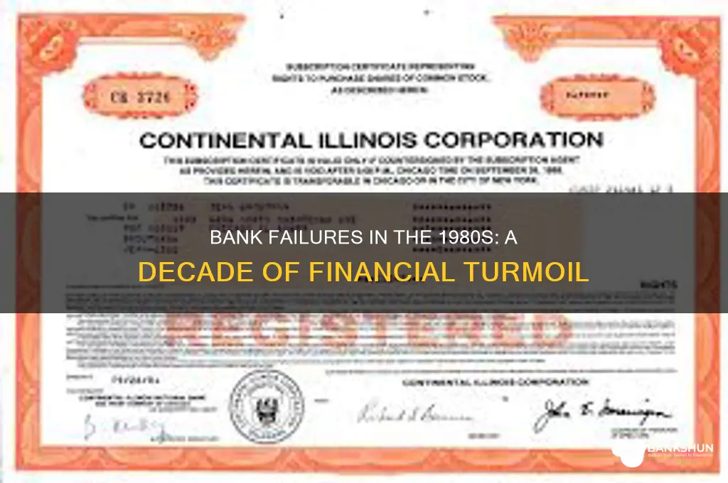 how many banks failed in the 1980s