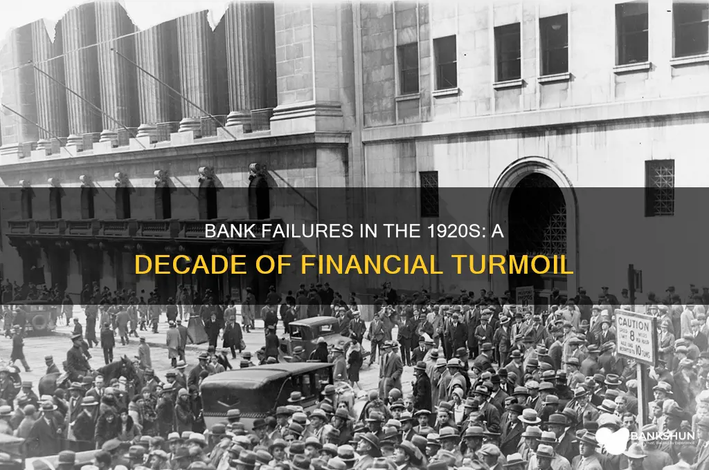 how many banks fold in the 20s