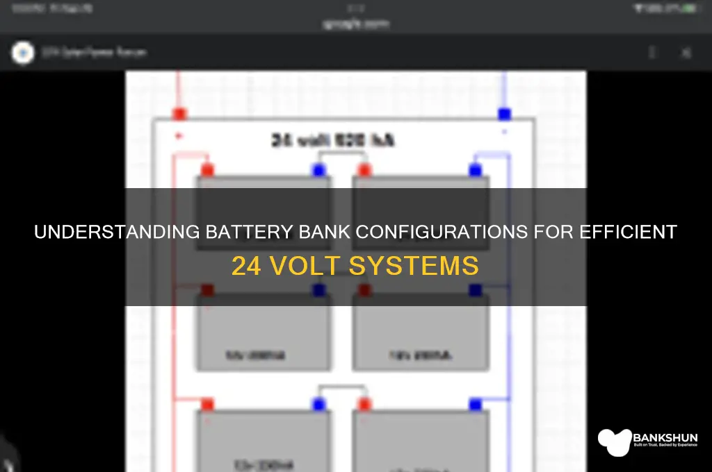 how many banks for 24 volt system