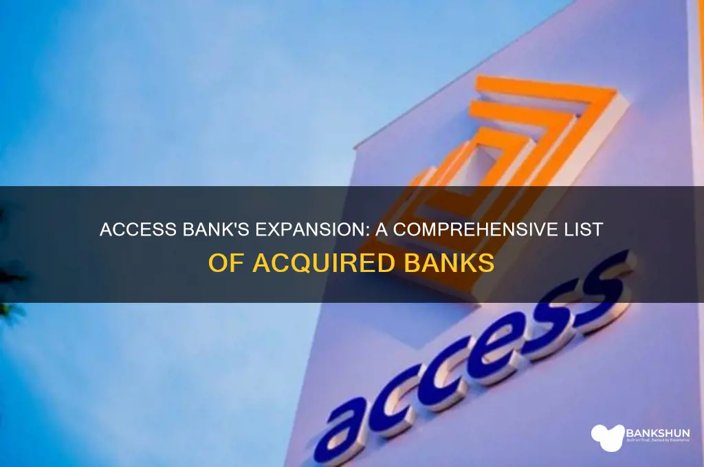 how many banks has access bank acquired
