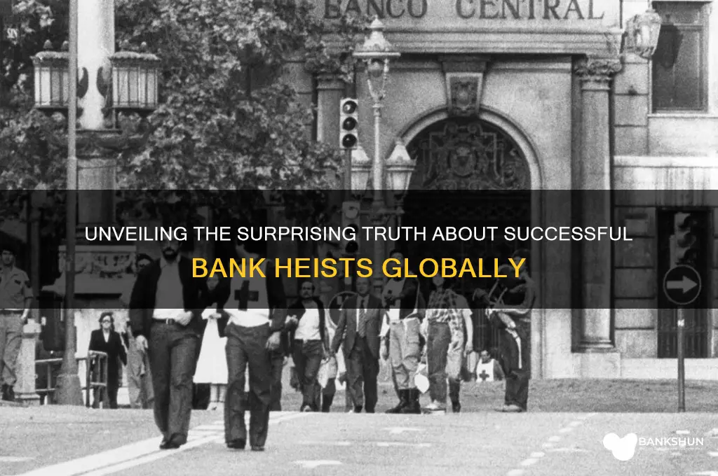 how many banks have been successfully robbed