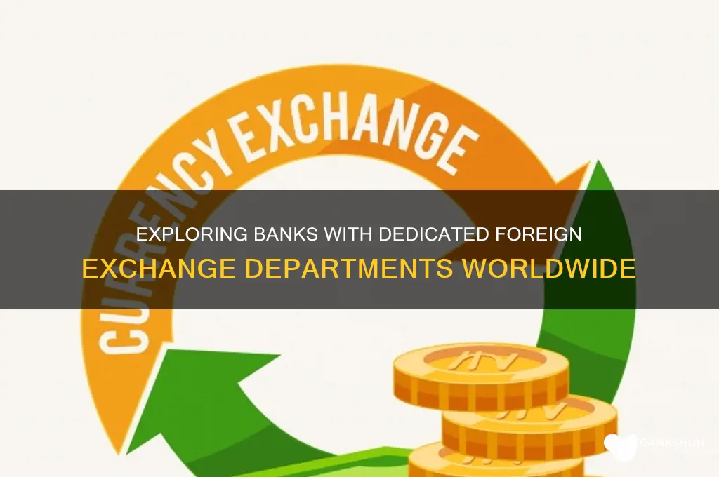 how many banks have foreign exchange departments