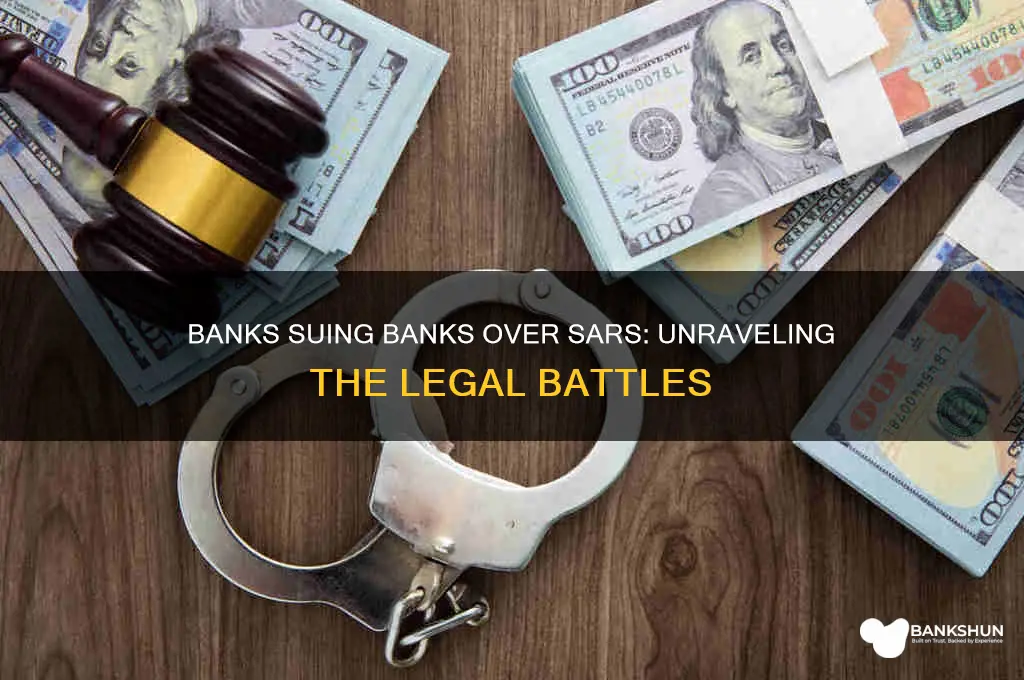 how many banks sue banks for sars