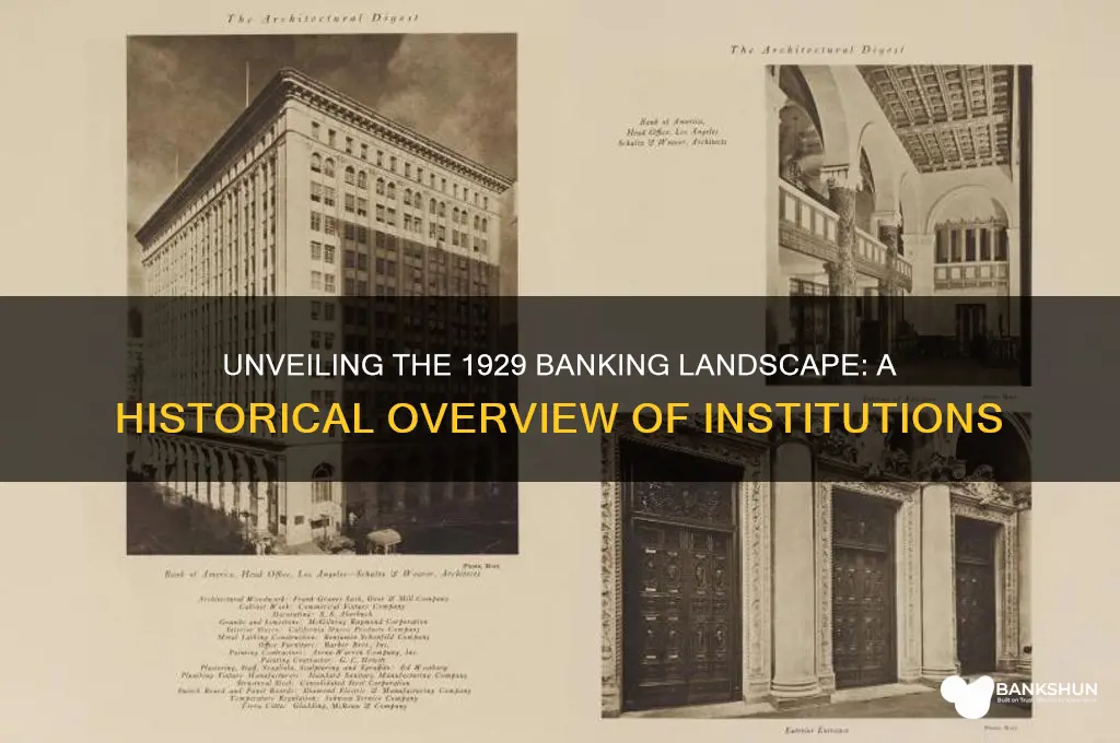 how many banks were there in 1929