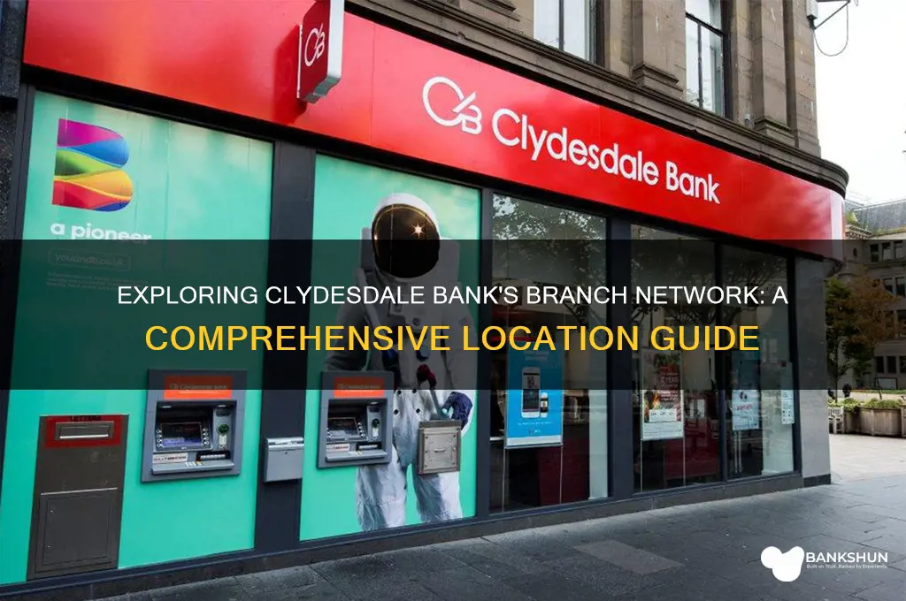 how many branches does clydesdale bank have