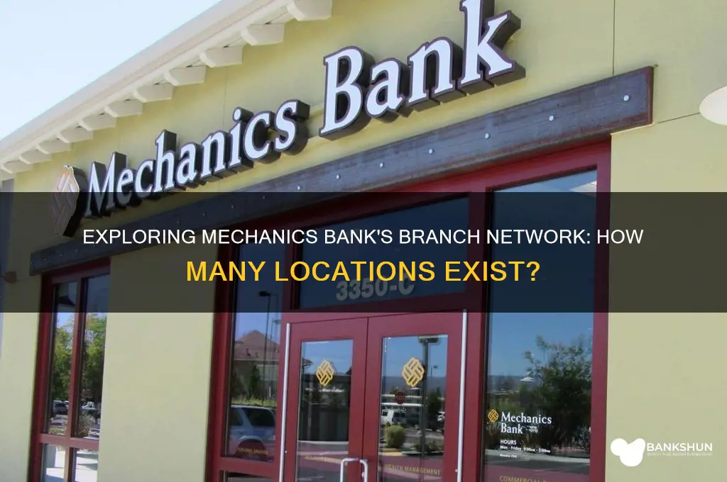 how many branches does mechanics bank have