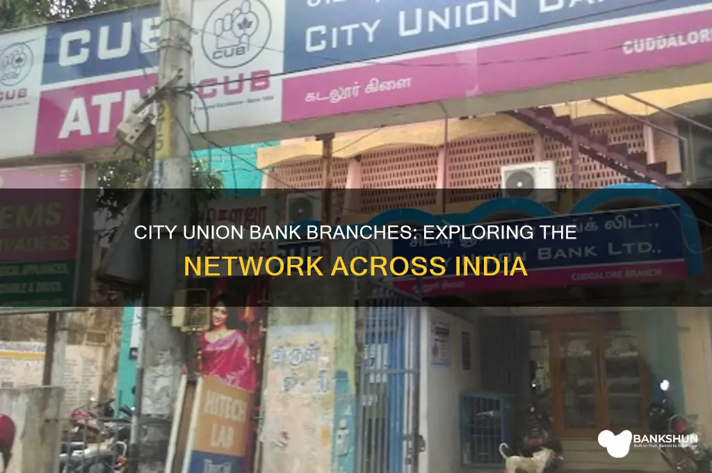 how many branches in city union bank