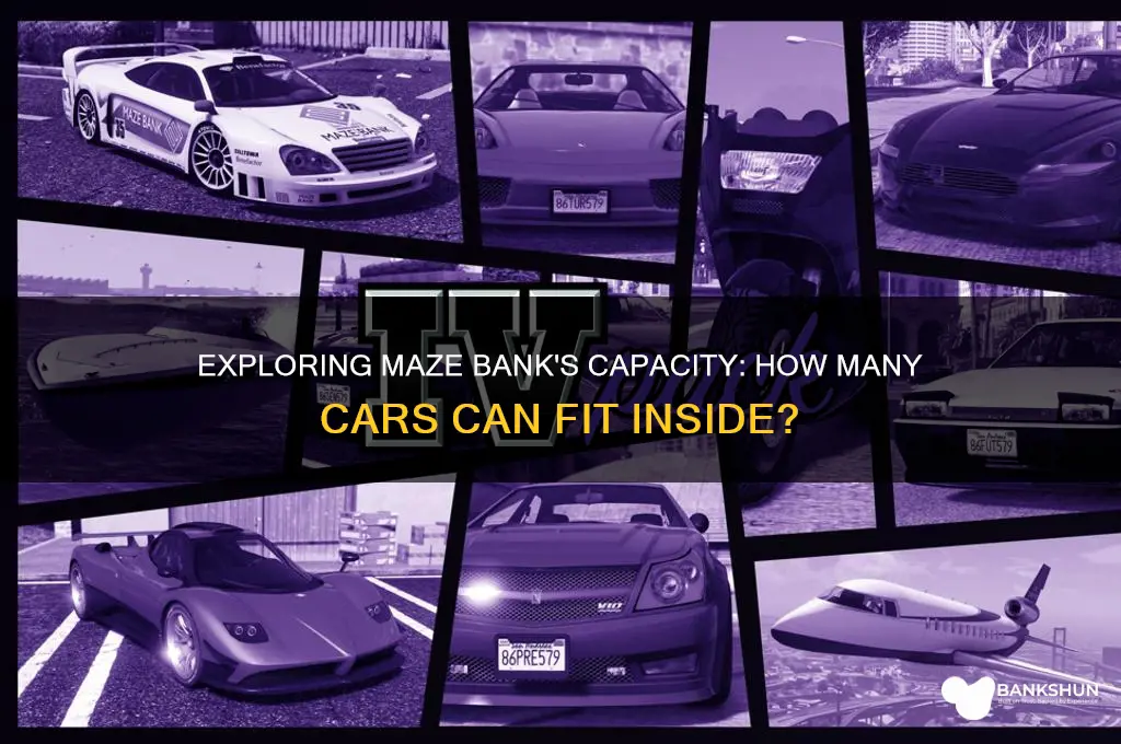 how many cars fit in maze bank