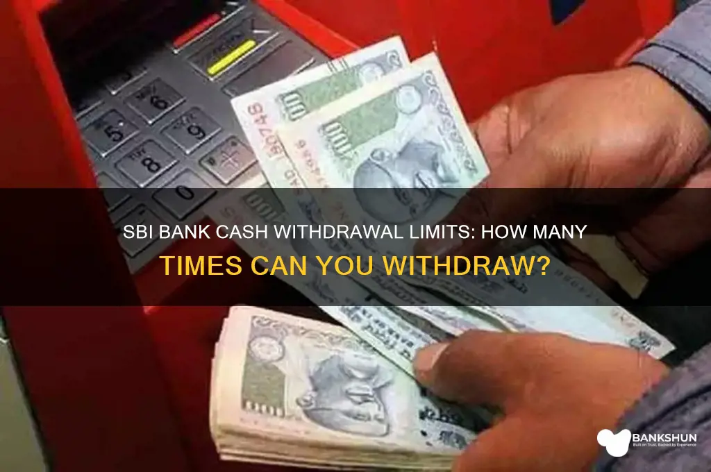how many cash withdrawal from sbi bank
