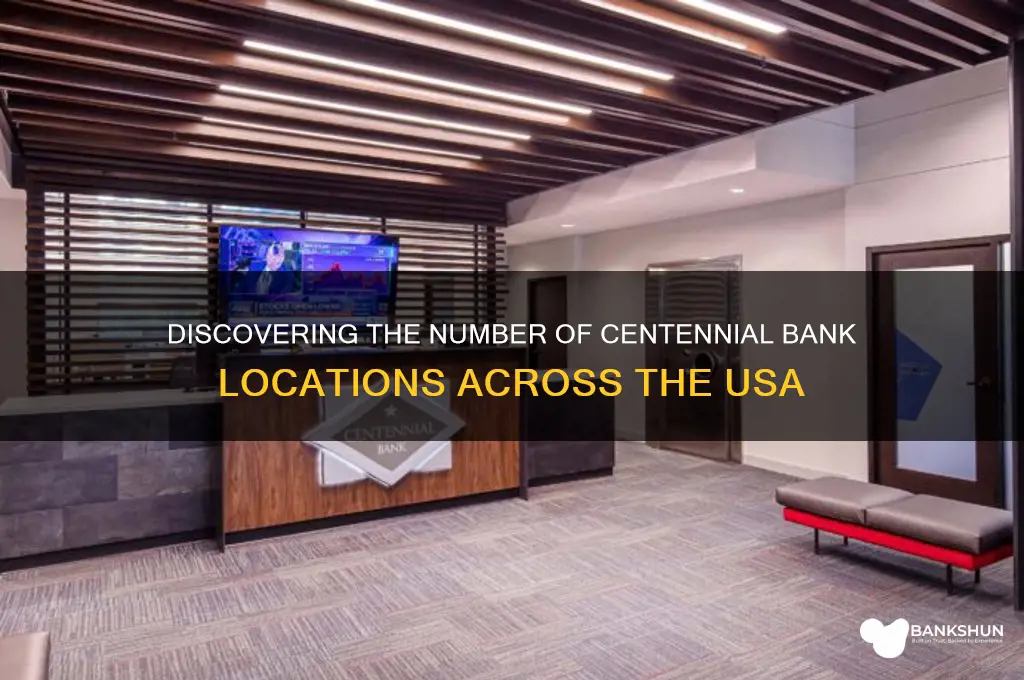 how many centennial bank locations in usa