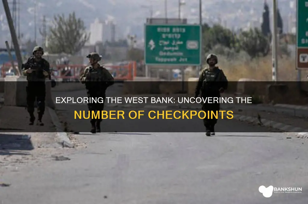 how many checkpoints in the west bank