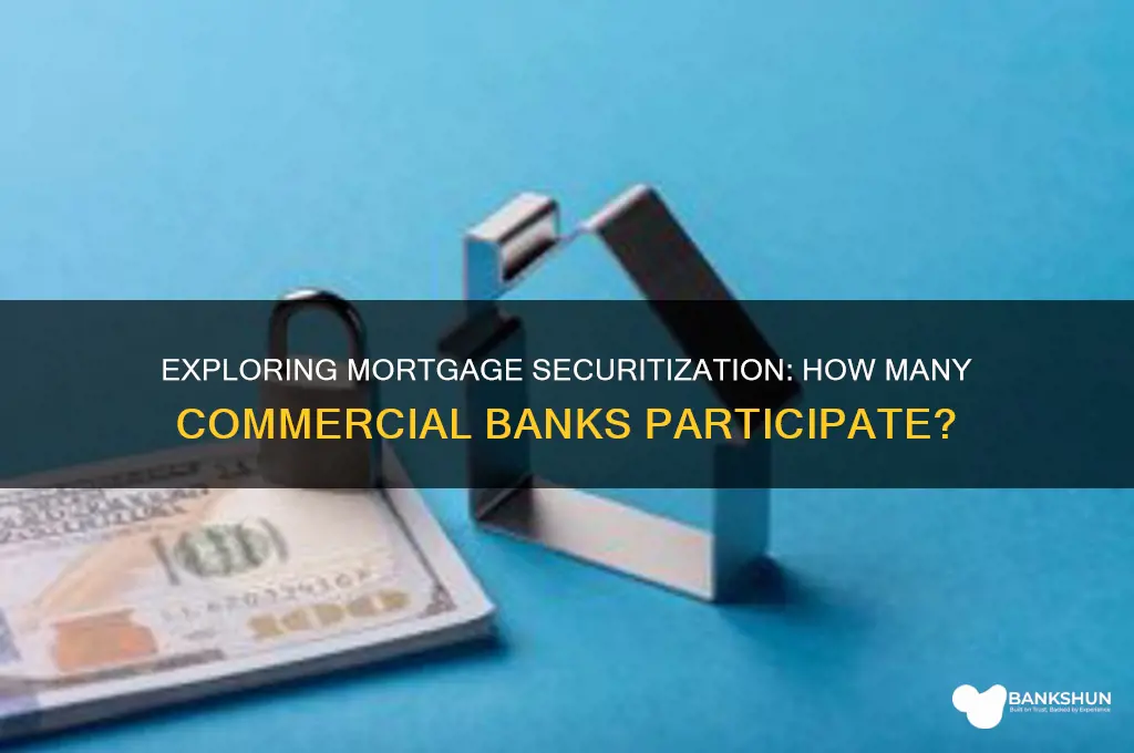 how many commercial banks securitized their mortgages