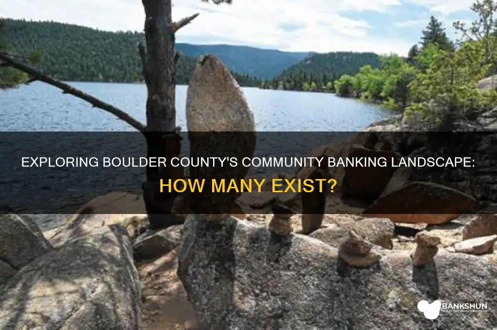 how many community banks in boulder county