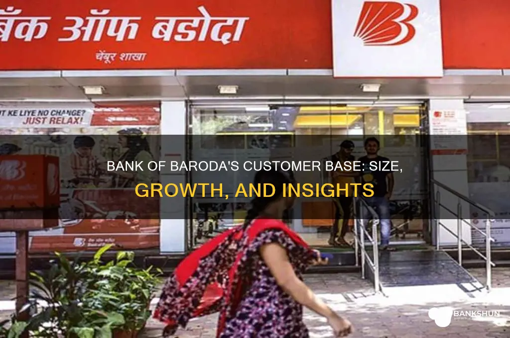 how many customers in bank of baroda