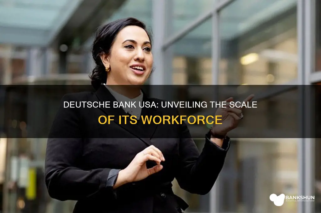 how many deutsche bank employees in usa