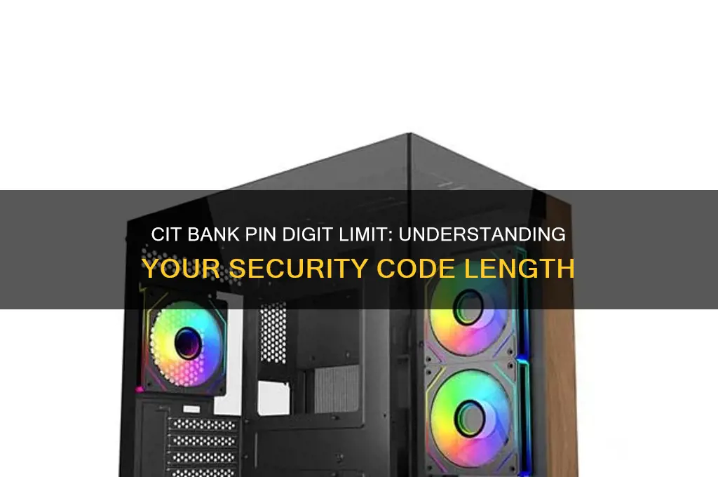 how many digits allowed cit bank pin