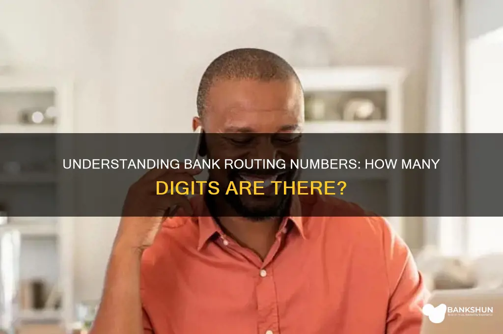 how many digits are bank routing numbers