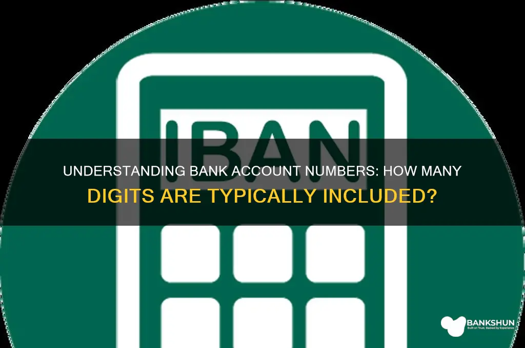 how many digits in a bank axxount