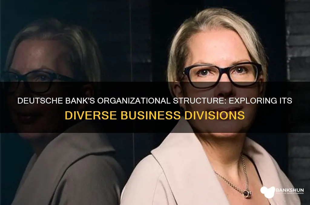 how many divisions does deutsche bank have