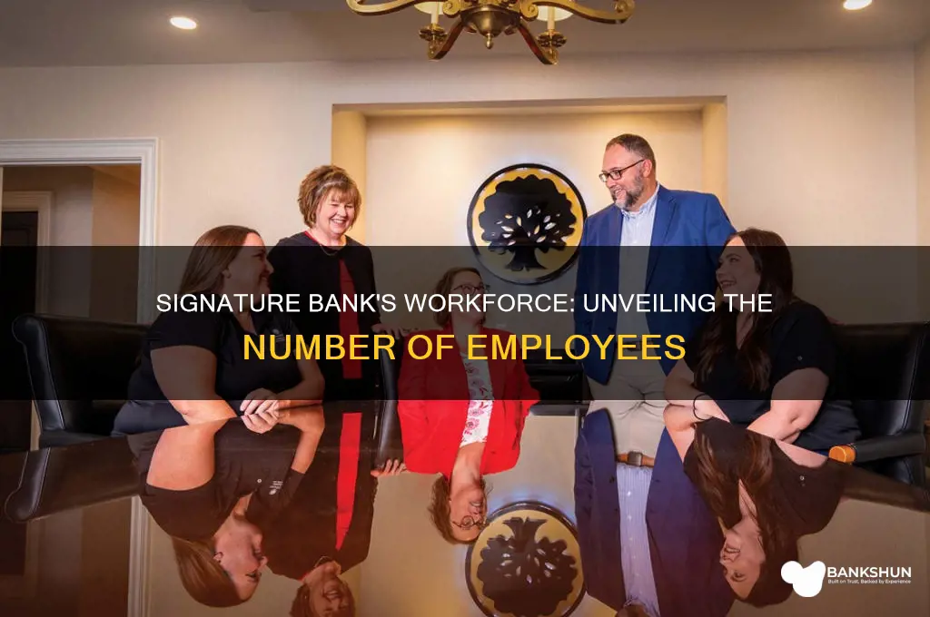 how many employees did signature bank have