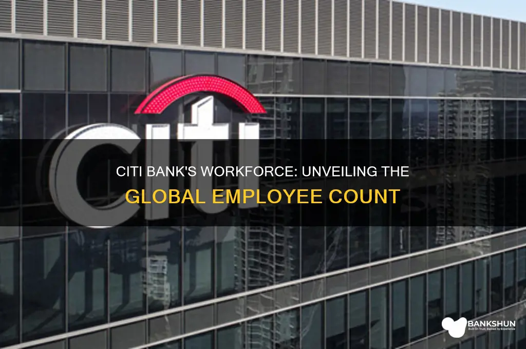 how many employees does citi bank have