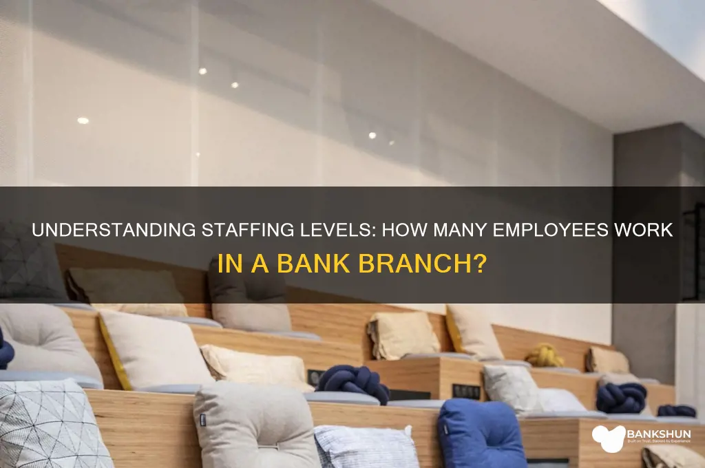 how many employees in a bank branch