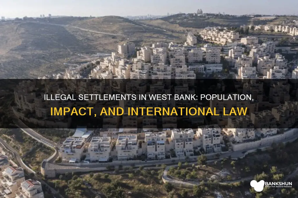 how many illegal settlers in west bank