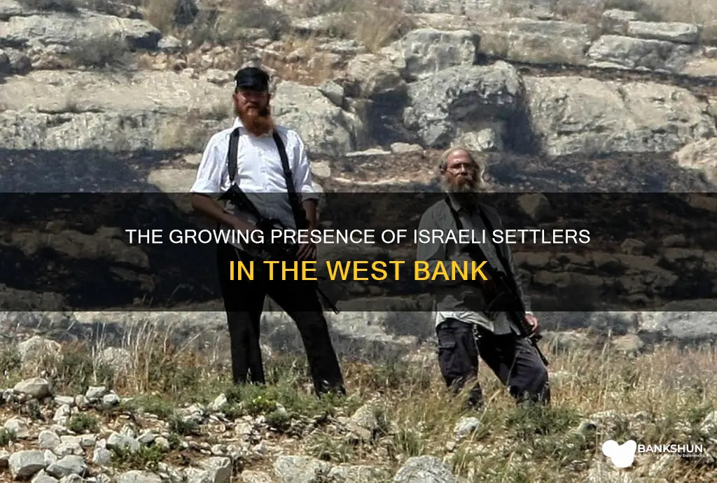 how many israeli settlers in west bank