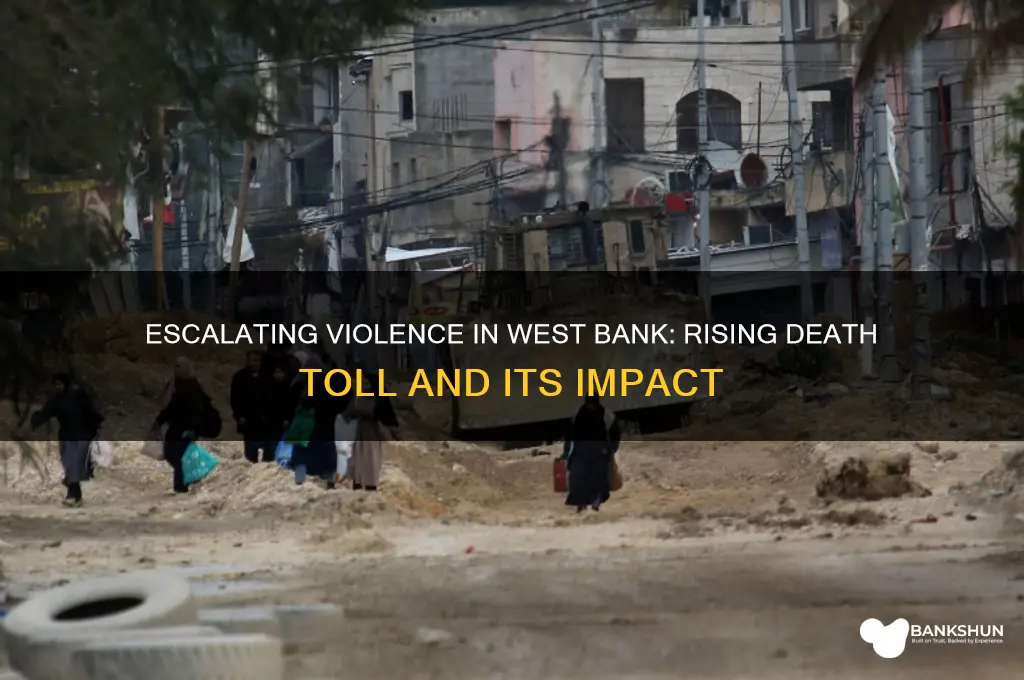 how many killed in the west bank