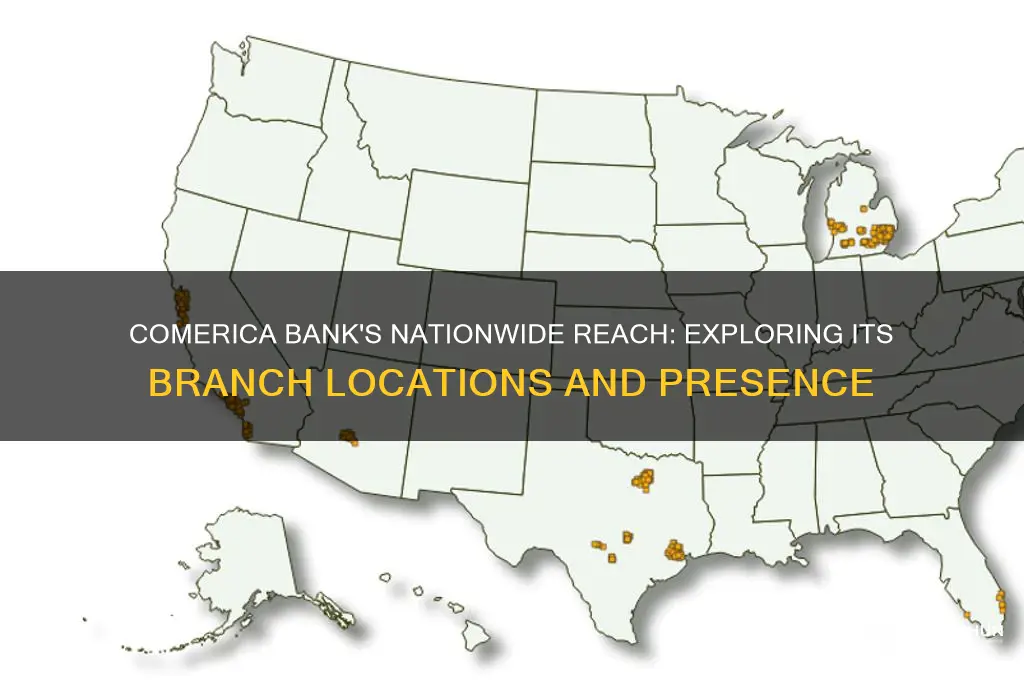 how many locations does comerica bank have