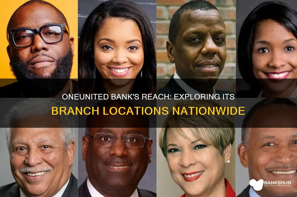 how many locations does oneunited bank have