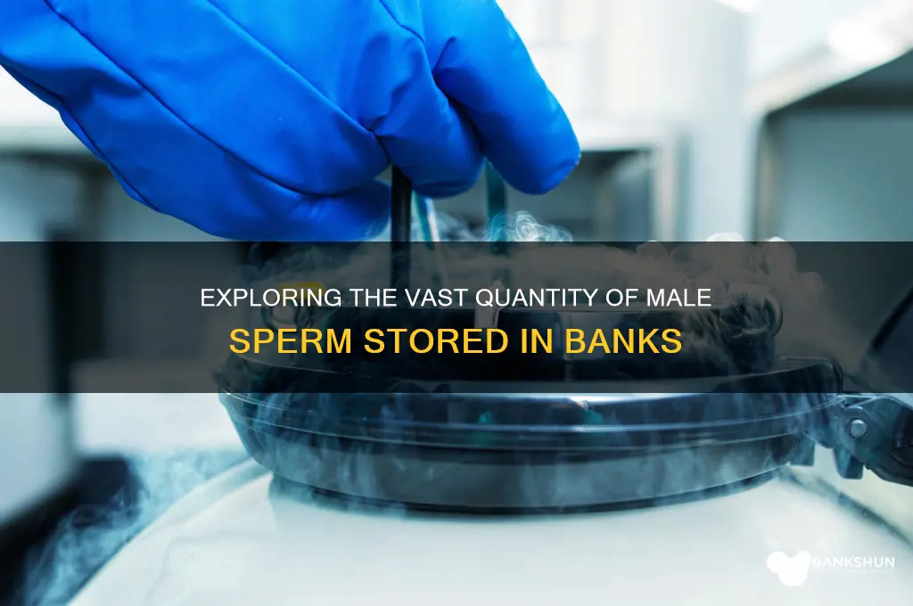 how many male sperms are in banks