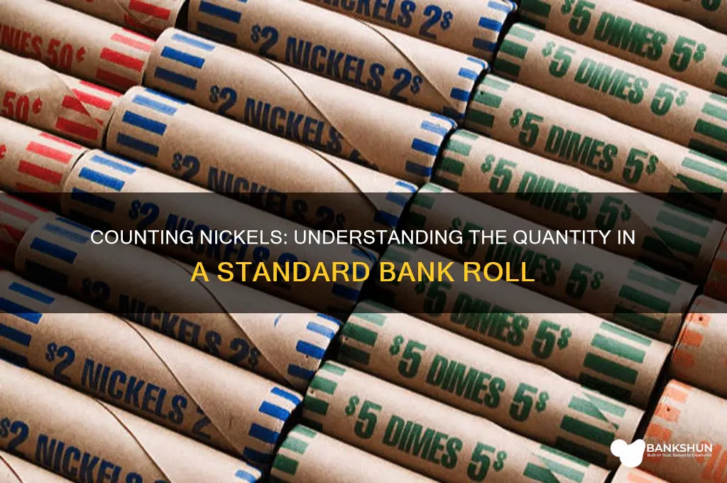 how many nickels in a bank roll