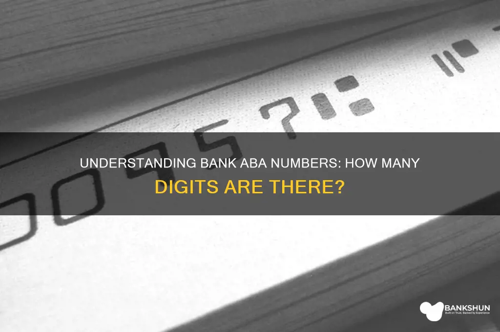 how many numbers in a bank aba