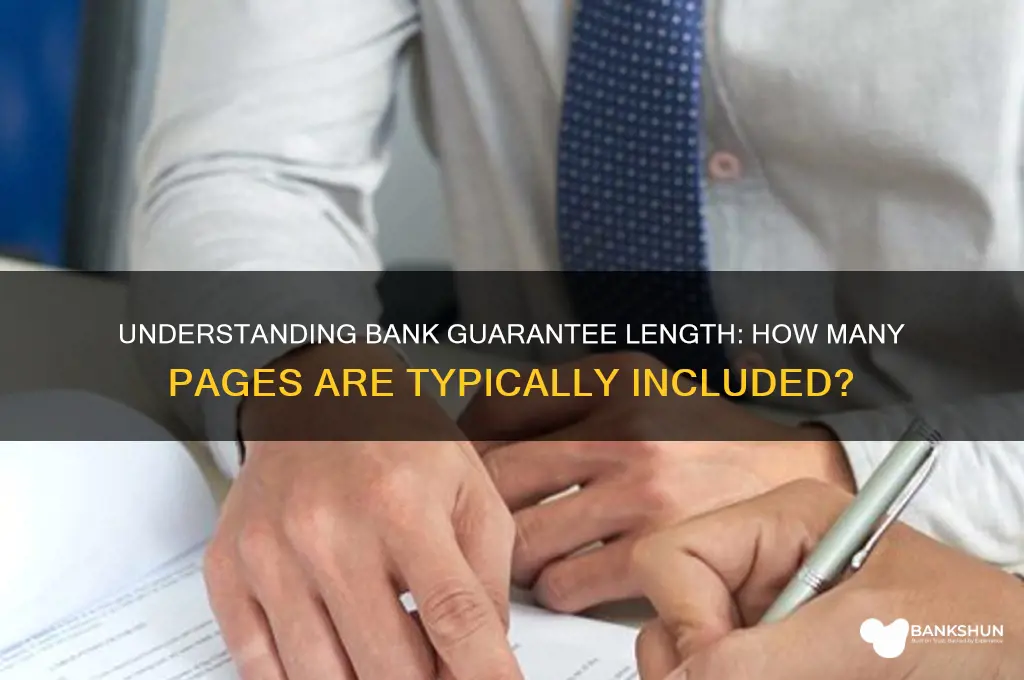 how many pages is a bank guarantee