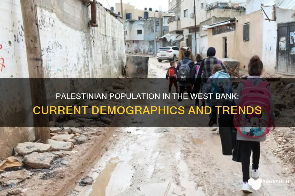 how many palestians live in west bank