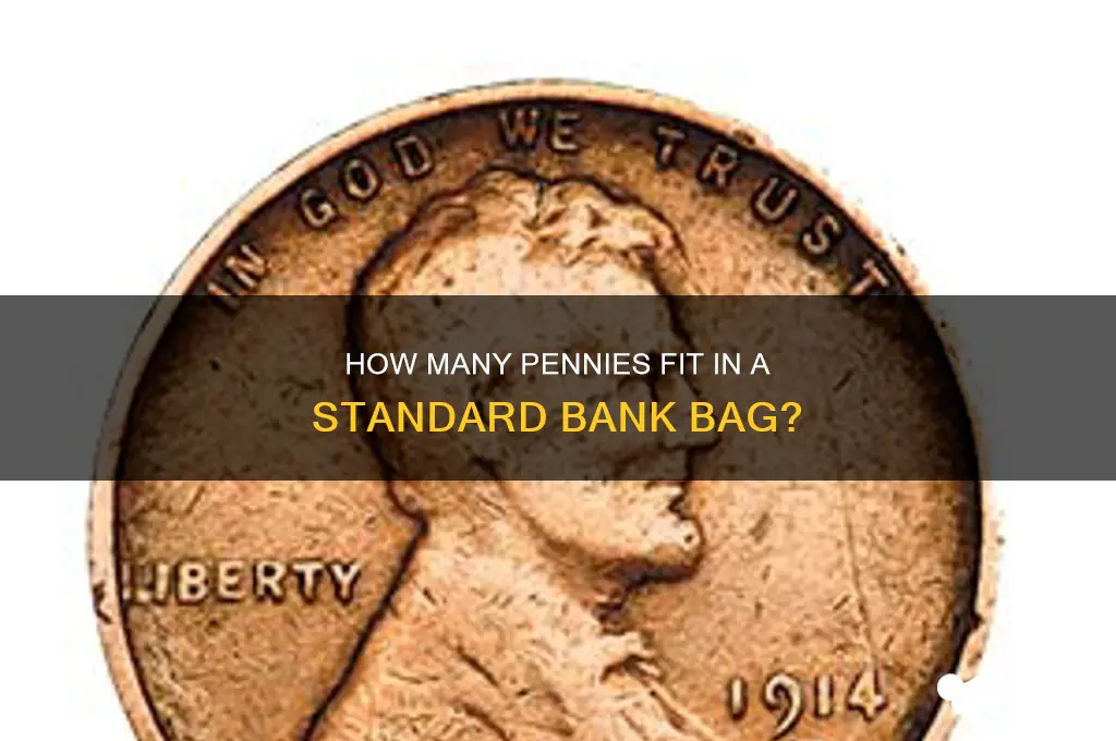 how many pennies in a bank bag