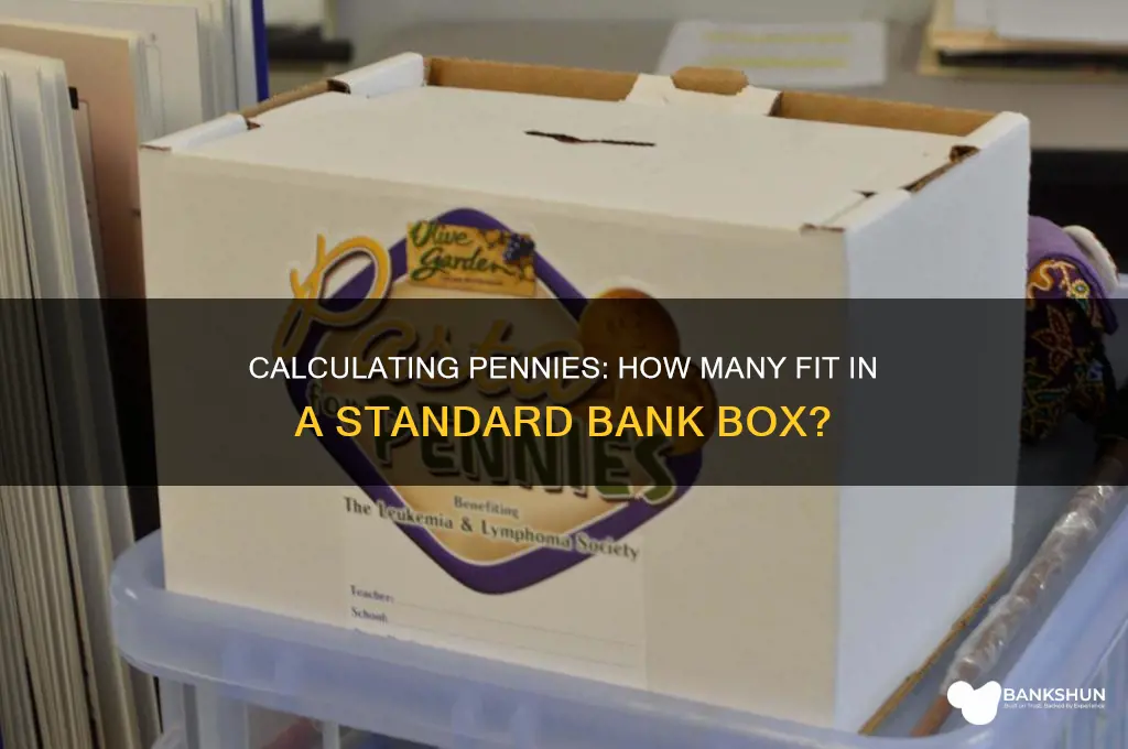 how many pennies in a bank box