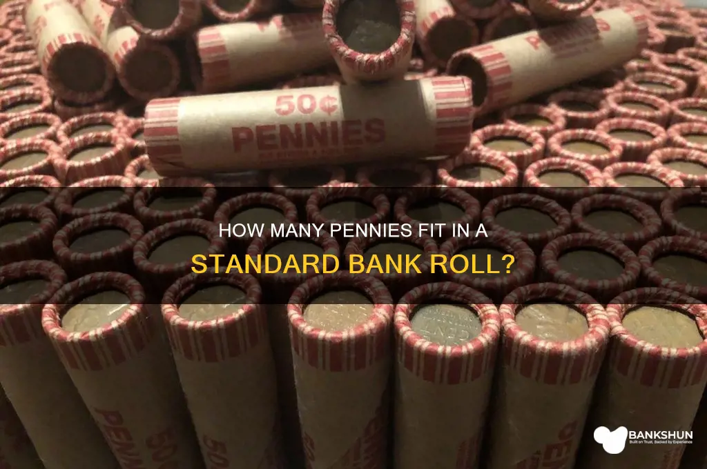 how many pennies in a bank roll