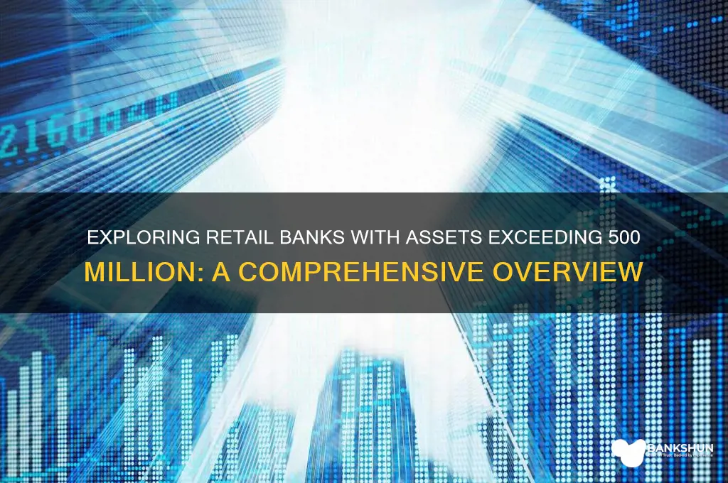 how many retail banks 500 million assets