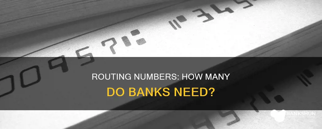 how many routing numbers do banks have
