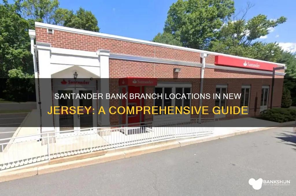 how many santander bank branch in nj