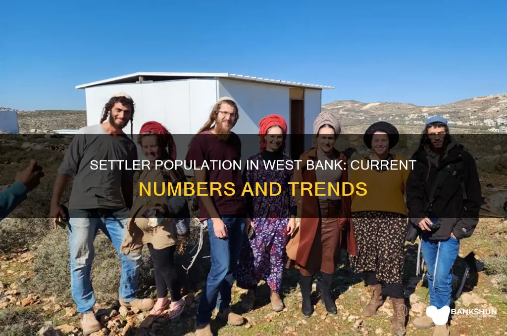 how many settlers are in west bank