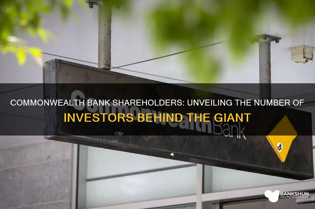 how many shareholders does commonwealth bank have