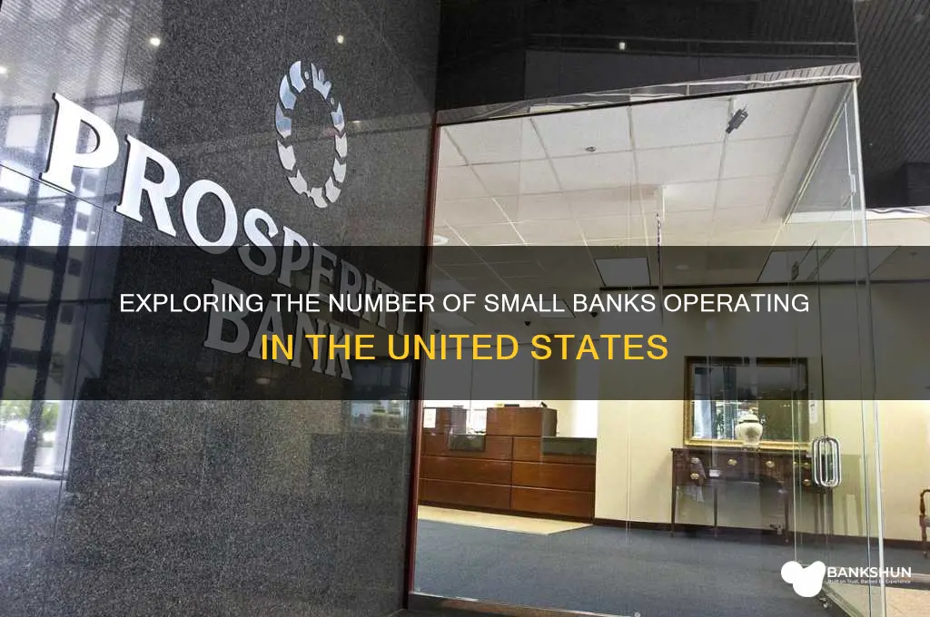 how many small banks in the us